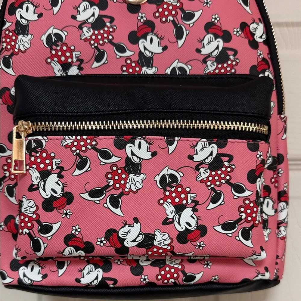 Bioworld Minnie Mouse Pink and Black Kids Backpack